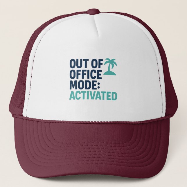 Funny Vacation Truckerkeps - Work Break Gift (Framsida)