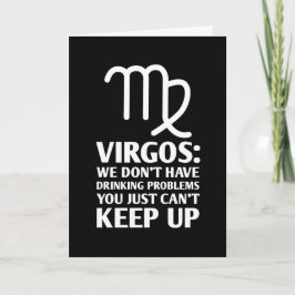Funny Våg Birthday Drinking Zodiac Astrology Kort
