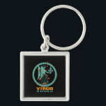 Funny Våg Zodiac Stjärntecken Astrology Birthday Fyrkantig Silverfärgad Nyckelring<br><div class="desc">Våg zodiakstjärna och symbol. Vintagens återutformning för dem som är födda i augusti eller september. Coola och lustiga födelsedagsfester för Våg baby, kung, drottning, prinsessa och livet för party. Perfekt till dem som kärlek-konstellation, astrologi, stjärntecken och horoscope. Underbar julklapp och födelsedagspresent för son, dotter, vänner, flickvän, pojkvän, kollega, bror eller...</div>