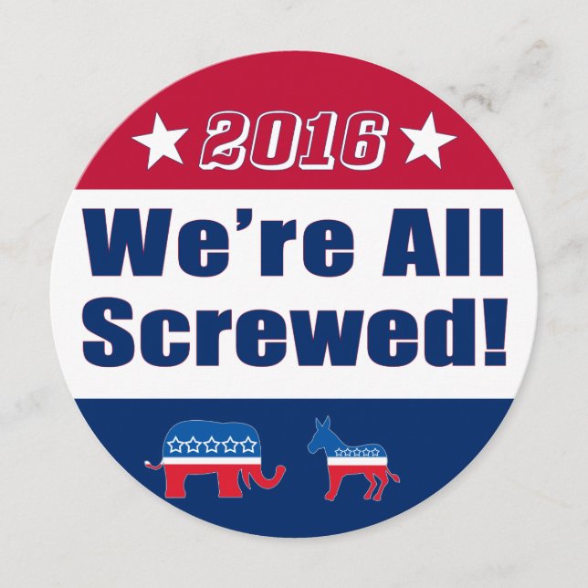 Funny| Val 2016 | Vi är alla sårade (Framsida)