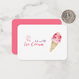 Funny Valentindag Ice Cream Joke Quote Card Anteckningskort