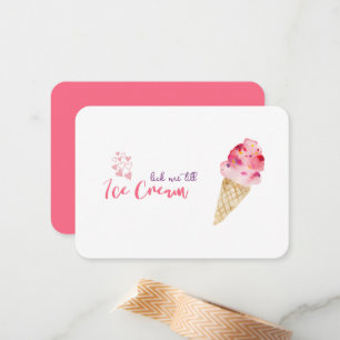 Funny Valentindag Ice Cream Joke Quote Card Anteckningskort