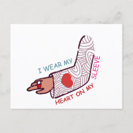 Funny Valentindagen Kärlek Pun Lovecore Aesthetic Vykort