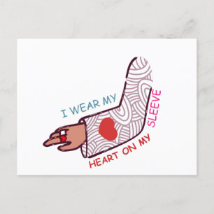 Funny Valentindagen Kärlek Pun Lovecore Aesthetic Vykort