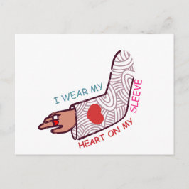 Funny Valentindagen Kärlek Pun Lovecore Aesthetic Vykort