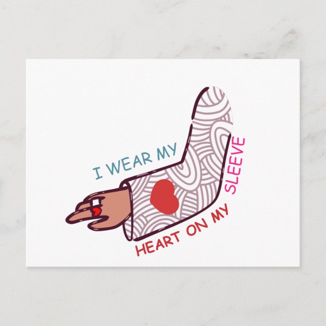 Funny Valentindagen Kärlek Pun Lovecore Aesthetic Vykort (Framsida)