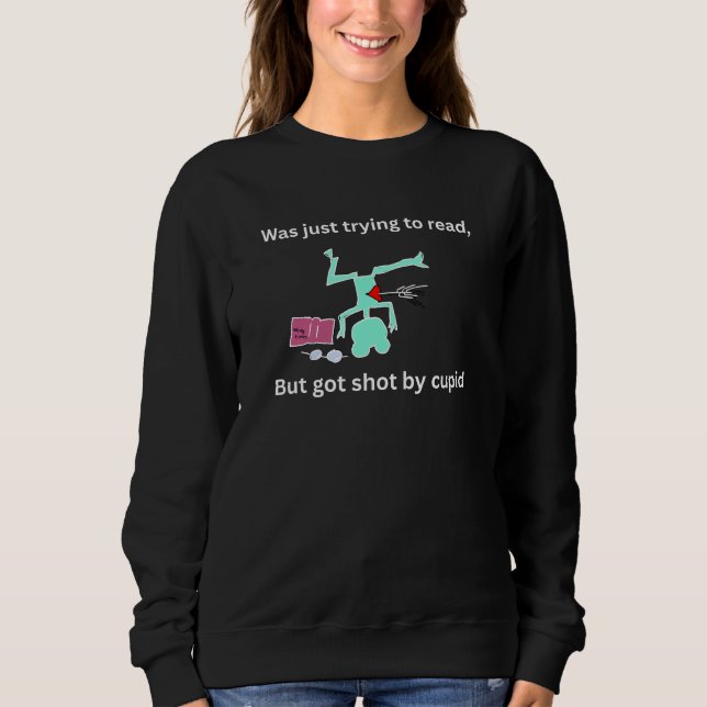 Funny valentine booklovers frog   t shirt (Framsida)
