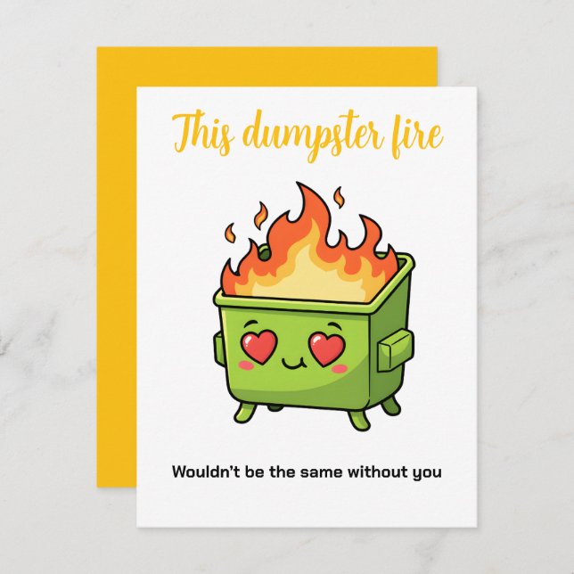 Funny Valentine Card for Boyfriend or Girlfriend Julkort (Fram/baksida)