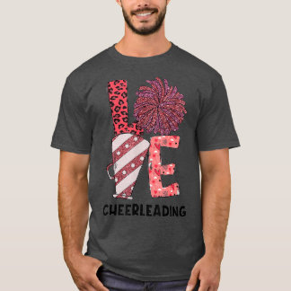 Funny Valentine Cheerledande Sport Älskare Family  T Shirt