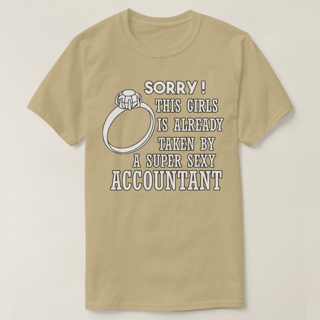 Funny Valentine Gift till Bära för ACCOUNTANT Boyf T Shirt (Design framsida)