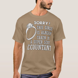 Funny Valentine Gift till Bära för ACCOUNTANT Boyf T Shirt