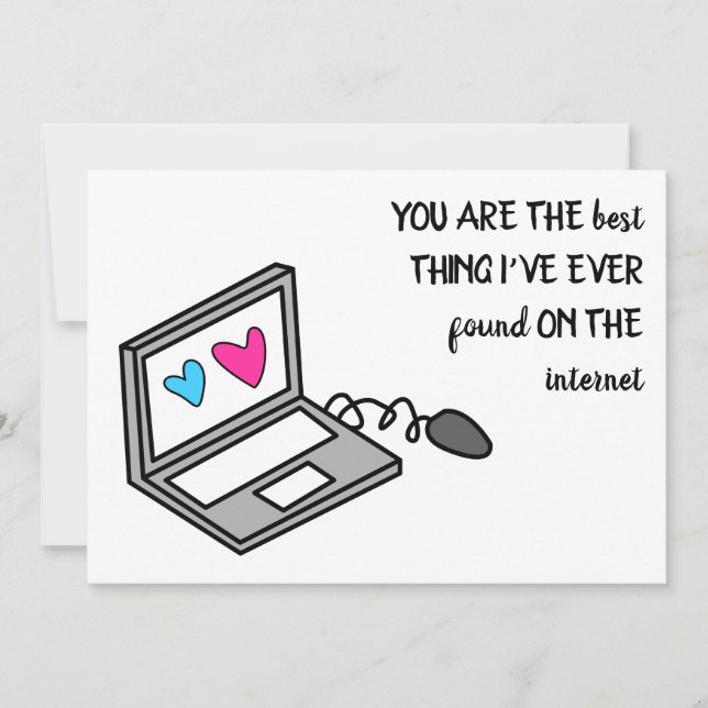 Funny Valentine Hearts Computer Meddelande (Framsida)