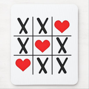 Funny Valentine Hearts Coules Matching Älskare Musmatta
