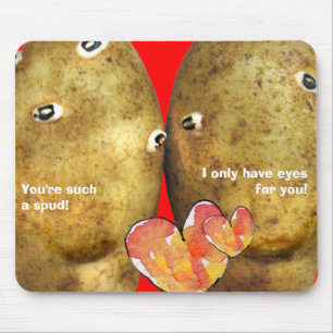 Funny Valentine Mousepad Potato Ansikte Musmatta
