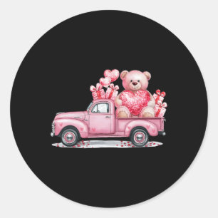 Funny Valentine Rosa Loely Car Womens Matching Va Runt Klistermärke