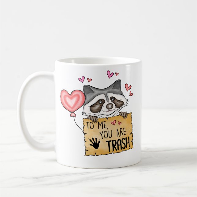 Funny Valentine Rude Valentine Coffee mugg (Vänster)