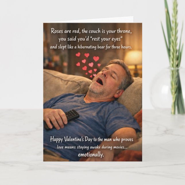 Funny Valentine’s Cards for Dads Kort (Framsida)
