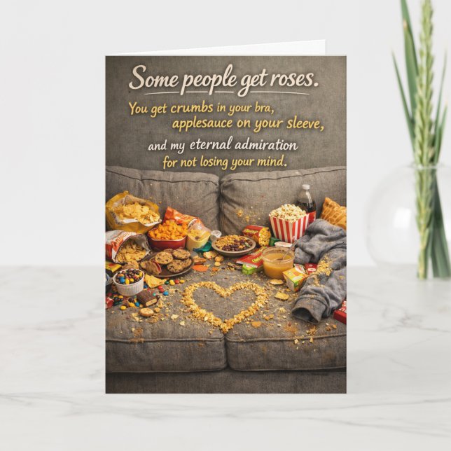 Funny Valentine’s Cards for Moms Kort (Framsida)