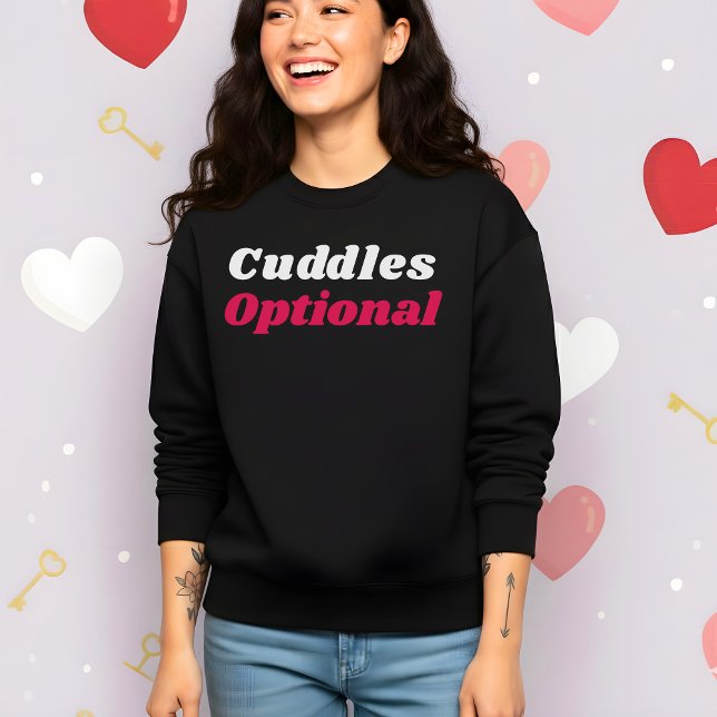 Funny Valentine’s Cuddles Optional T Shirt (Skapare uppladdad)