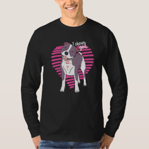 Funny Valentine S Day Bull Terrier Hund älskare My T Shirt