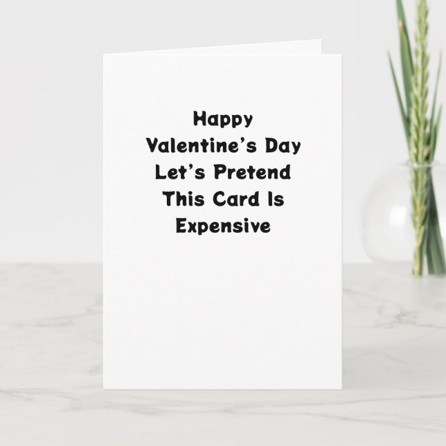 Funny Valentine’s Day Card  Kort (Framsida)
