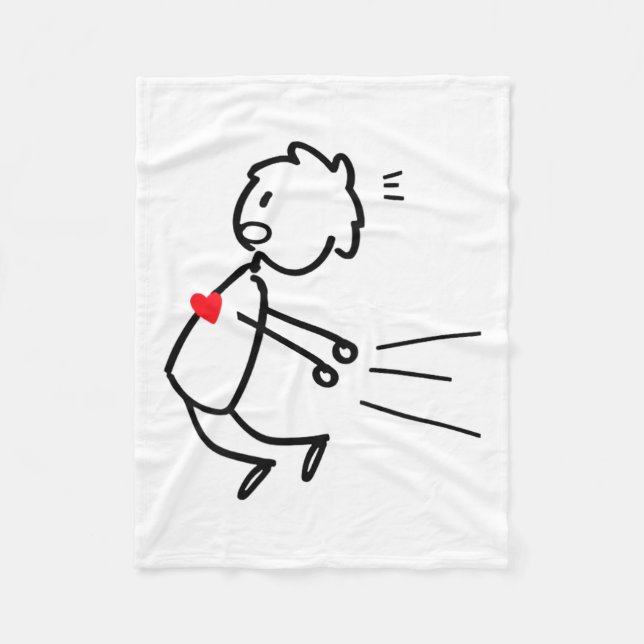 Funny Valentine’s Day Couple Matching For Men Wome Fleecefilt (Framsidan)