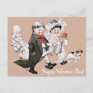 Funny Valentine Vintage bröllop vykort