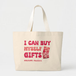 Funny Valentines dag Self kärlek Jumbo Tygkasse