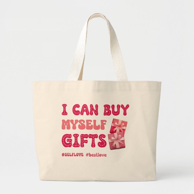 Funny Valentines dag Self kärlek Jumbo Tygkasse (Framsidan)