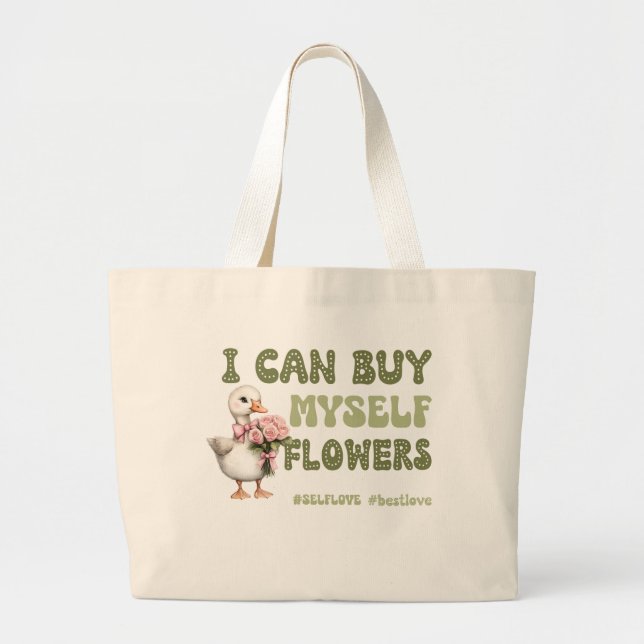 Funny Valentines dag Self kärlek Jumbo Tygkasse (Framsidan)