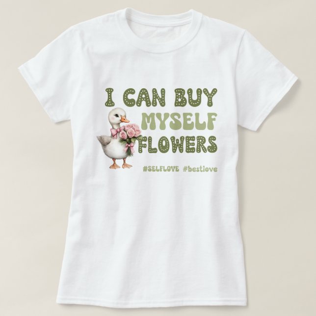 Funny Valentines dag Self kärlek T Shirt (Design framsida)