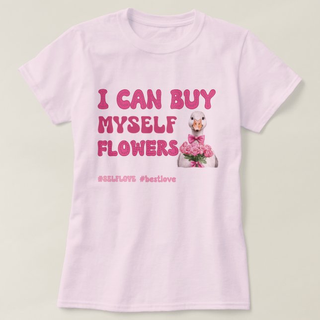 Funny Valentines dag Self kärlek T Shirt (Design framsida)