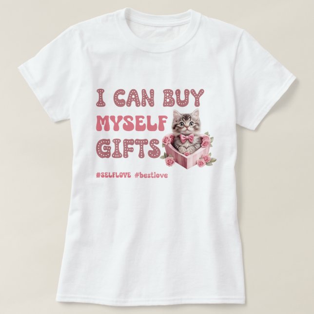 Funny Valentines dag Self kärlek T Shirt (Design framsida)