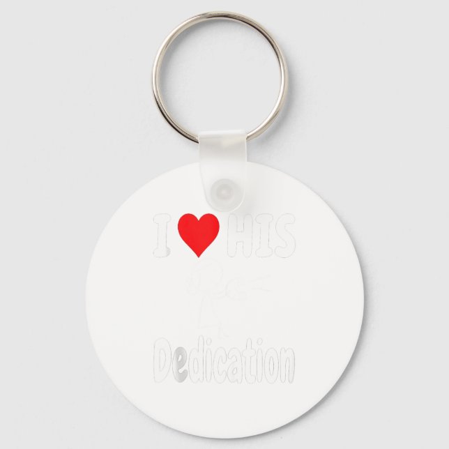 Funny Valentine's Day Couple Matching I Love His D Nyckelring (Framsida)