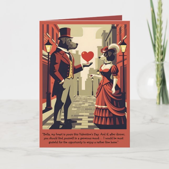 Funny Valentine's Day Customizable Card Kort (Framsida)