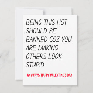 Funny Valentines day-gåvor och kort