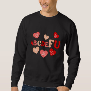 Funny Valentines day Hearts Women Manar Costume AB Lång Ärmad Tröja