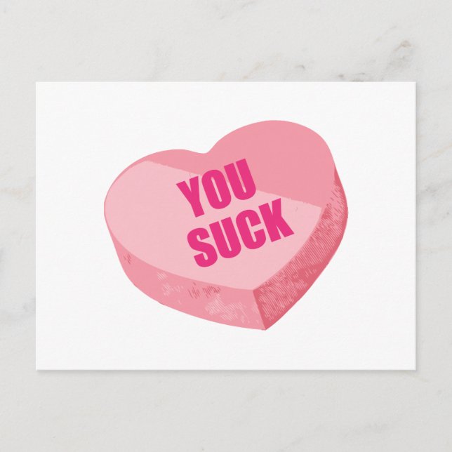 Funny Valentines day Helg Vykort (Framsida)