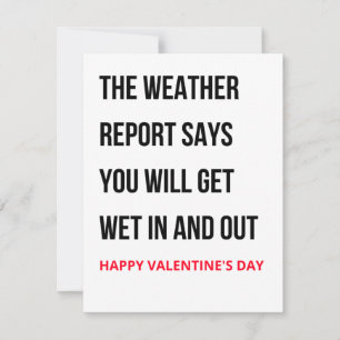 Funny Valentines day-kort Julkort