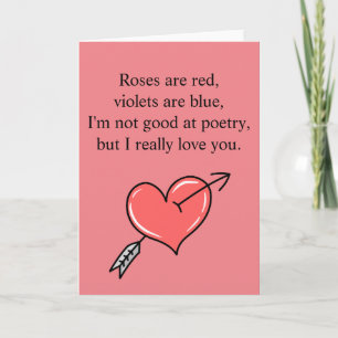 Funny Valentines day Ro Dikt Kort