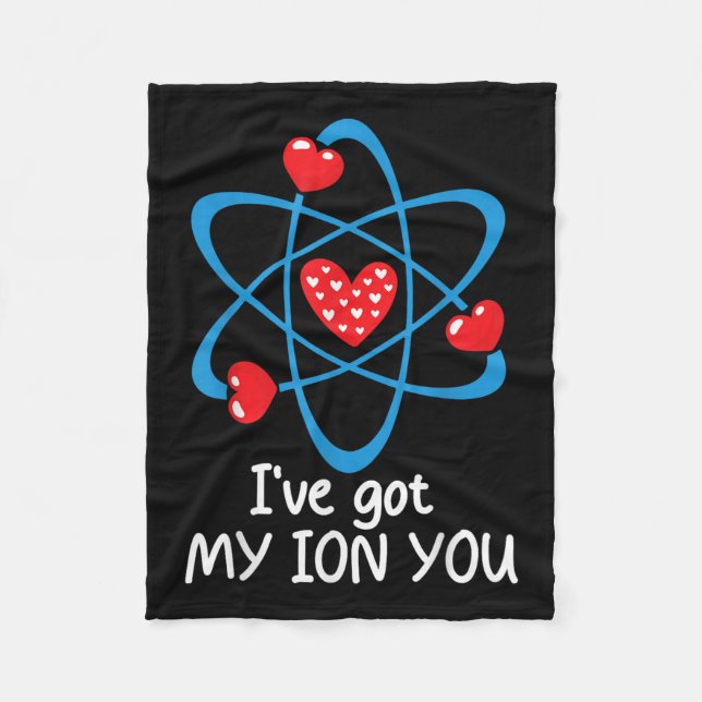Funny Valentines day Science Teacher Ive Har My Io Fleecefilt (Framsidan)