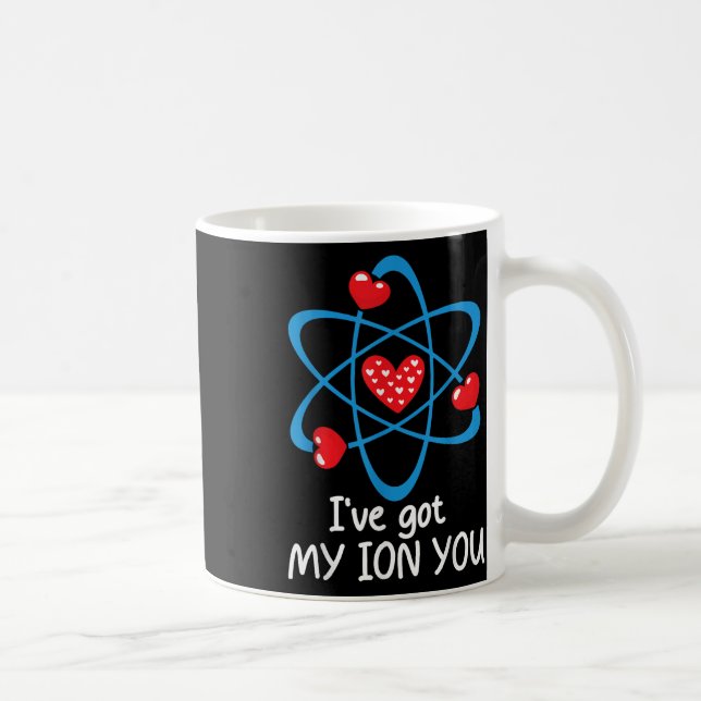 Funny Valentines day Science Teacher Ive Har My Io Kaffemugg (Höger)