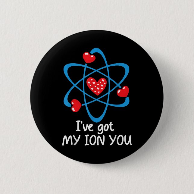 Funny Valentines day Science Teacher Ive Har My Io Knapp (Framsida)