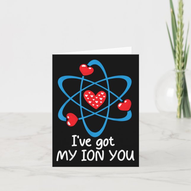 Funny Valentines day Science Teacher Ive Har My Io Kort (Framsida)