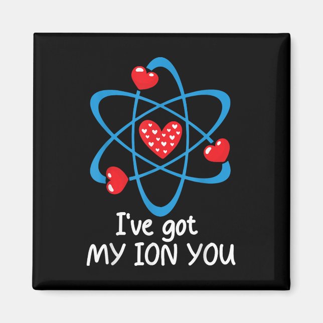 Funny Valentines day Science Teacher Ive Har My Io Magnet (Framsidan)