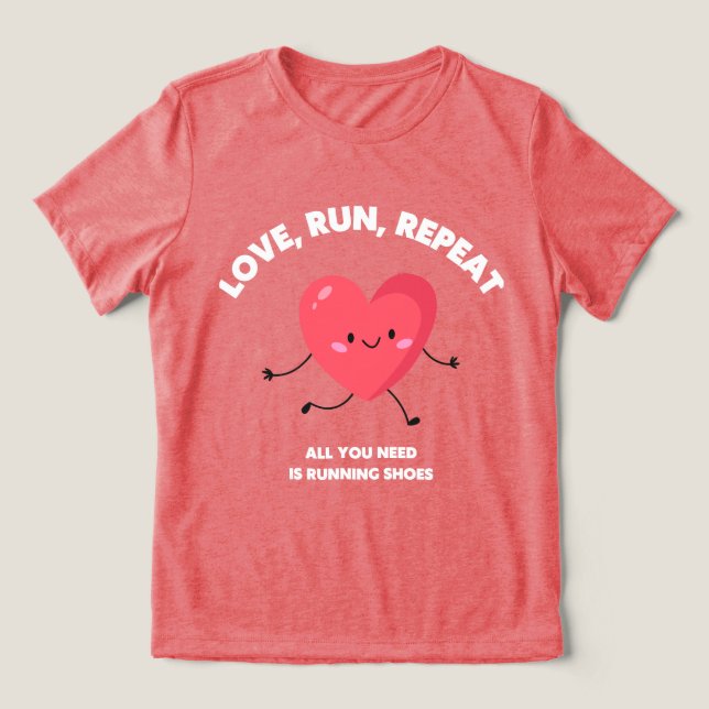 Funny Valentine's Gift for Springers Par run T Shirt (Design Framsida)