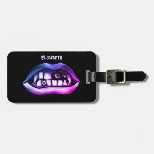 Funny Vampire Fangs Halloween Bagagebricka