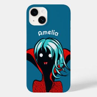 Funny Vampire Girl Cute Goth Character Art Namn