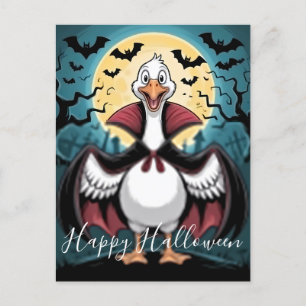 Funny Vampire Goose Halloween Helg Vykort
