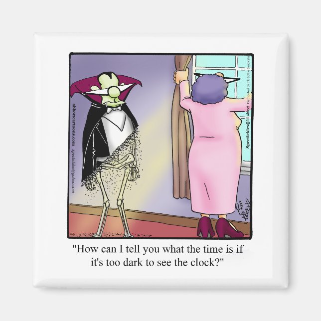 Funny Vampire Halloween Humor Magnet (Framsidan)